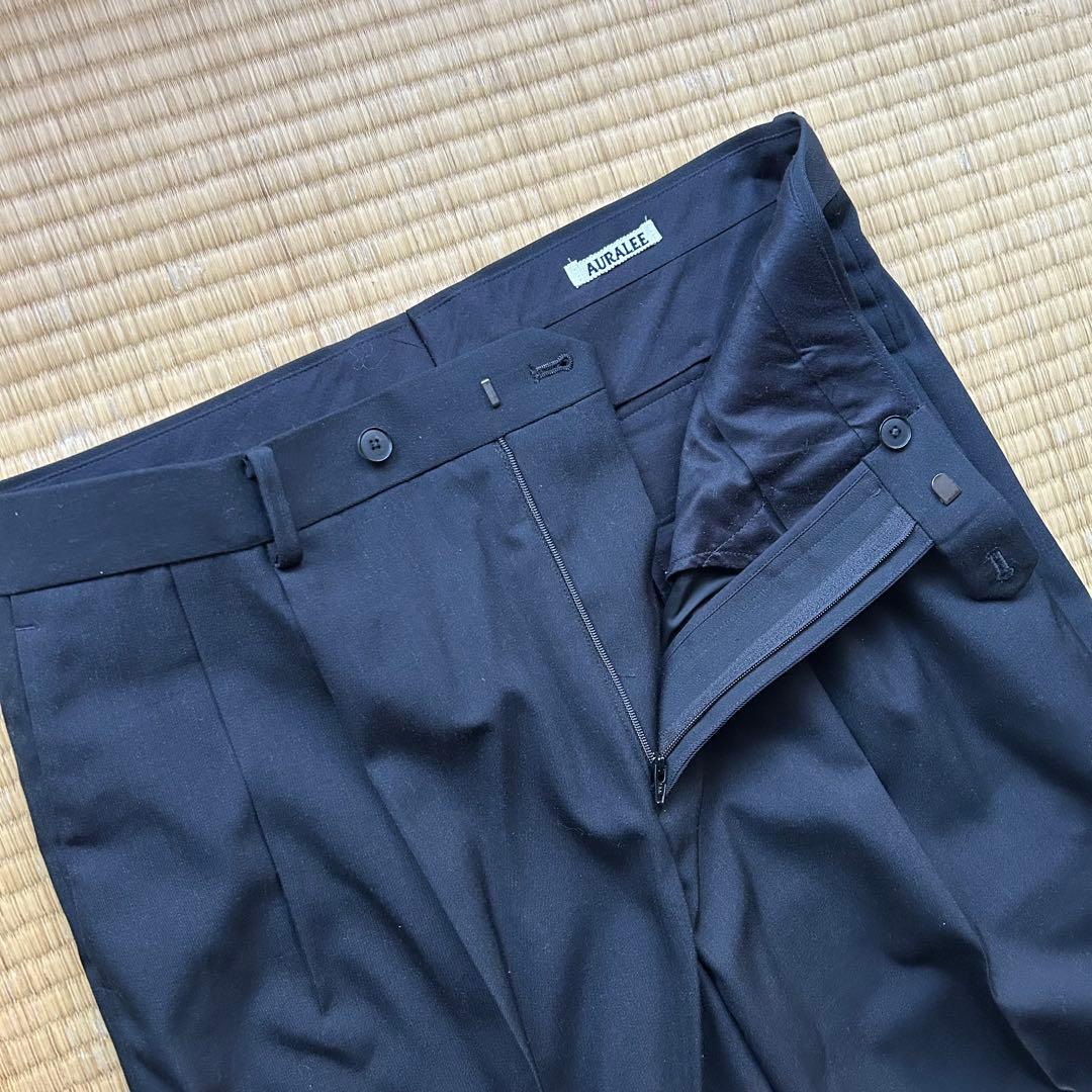 AURALEE オーラリー　23aw ライトウールマックスギャバジン スラックス