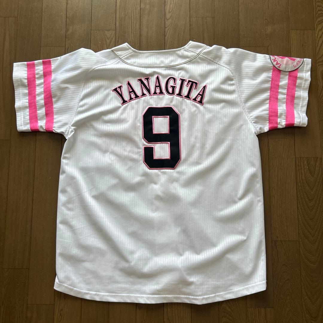 柳田悠岐 ピンクリボンユニフォーム Lサイズ