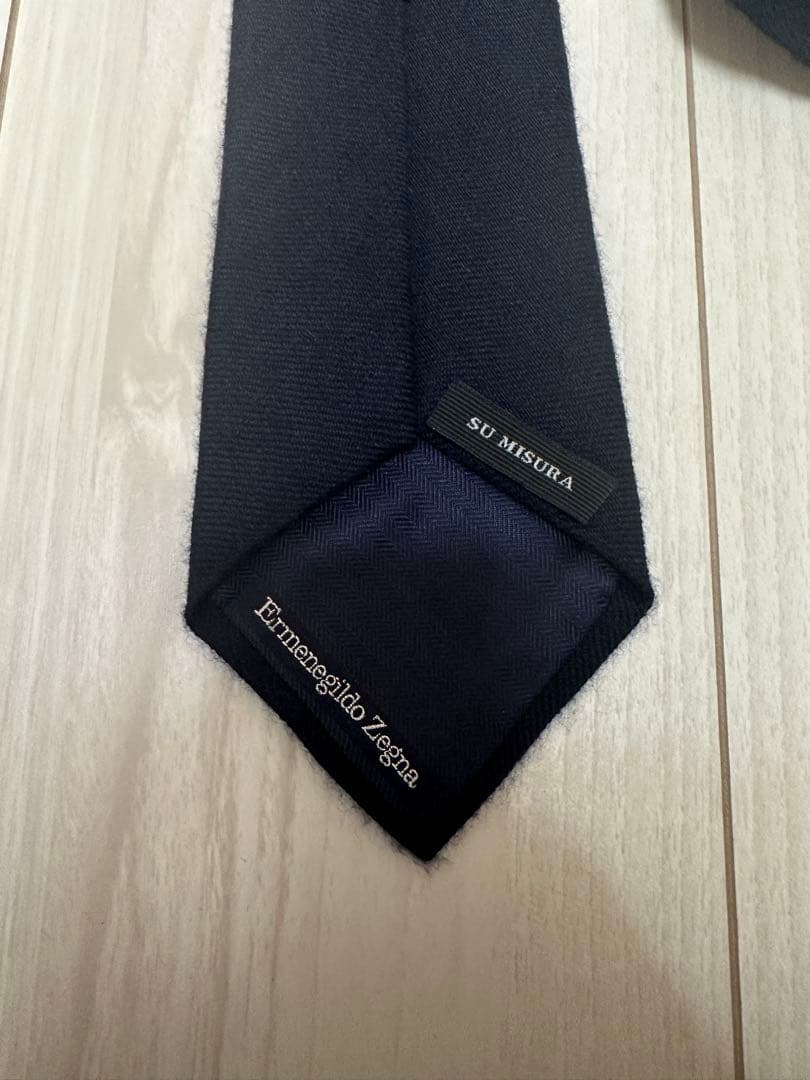 Ermenegildo Zegna ゼニアのカシミア ネクタイ！ネイビーソリッド