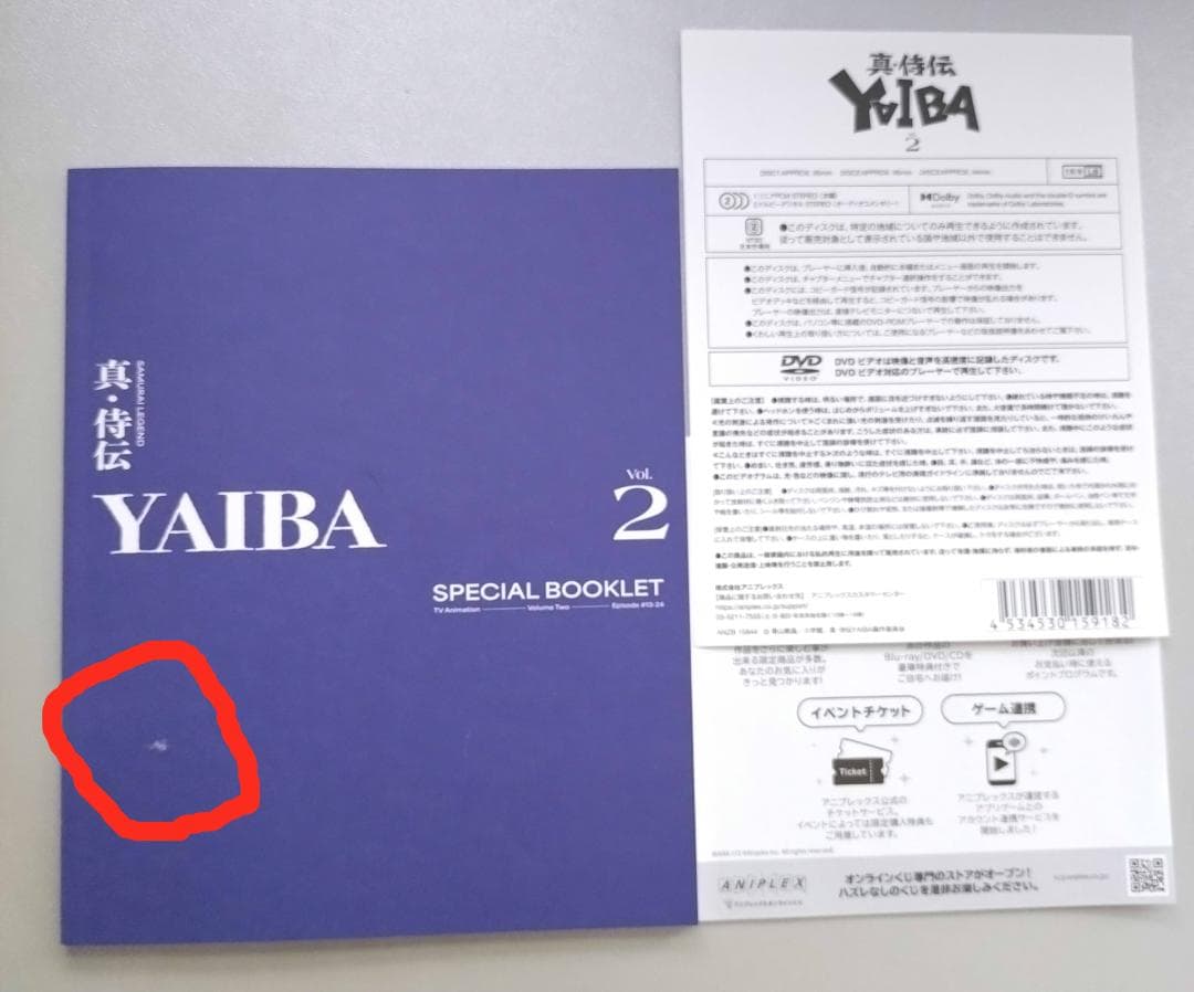 【DVD／特典色紙なし】TV 真・侍伝 YAIBA 第2巻【完全生産限定版】