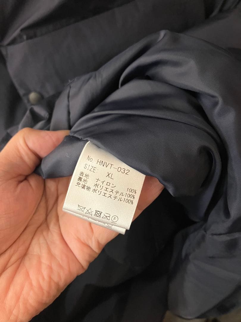 norbit ノービット 3レイヤー パディング ベスト　XL ダウン ネイビー