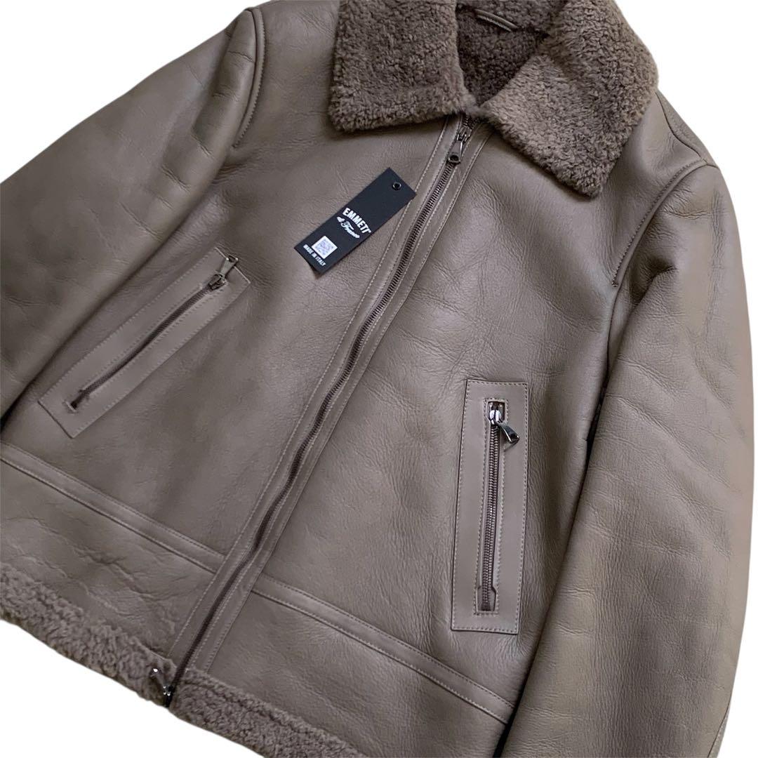 定26万 極美品　EMMETI エンメティ　ORWELL ムートンジャケット48