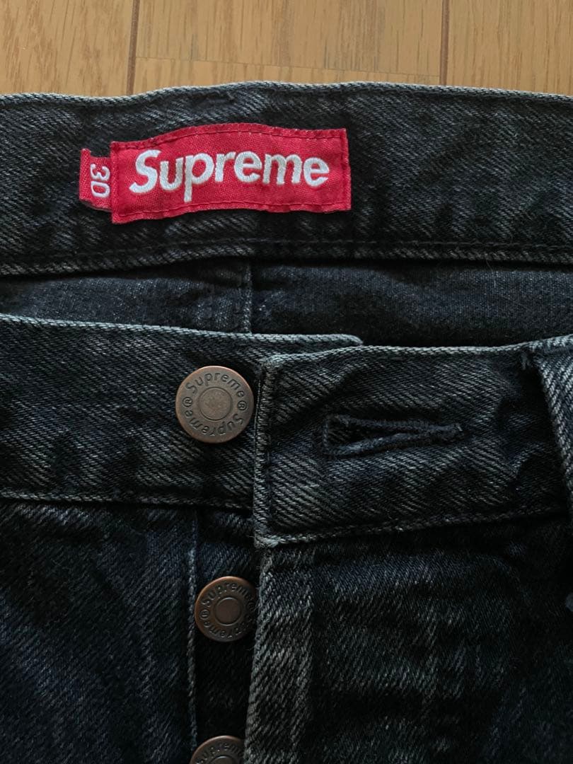 Supreme ブラックデニム