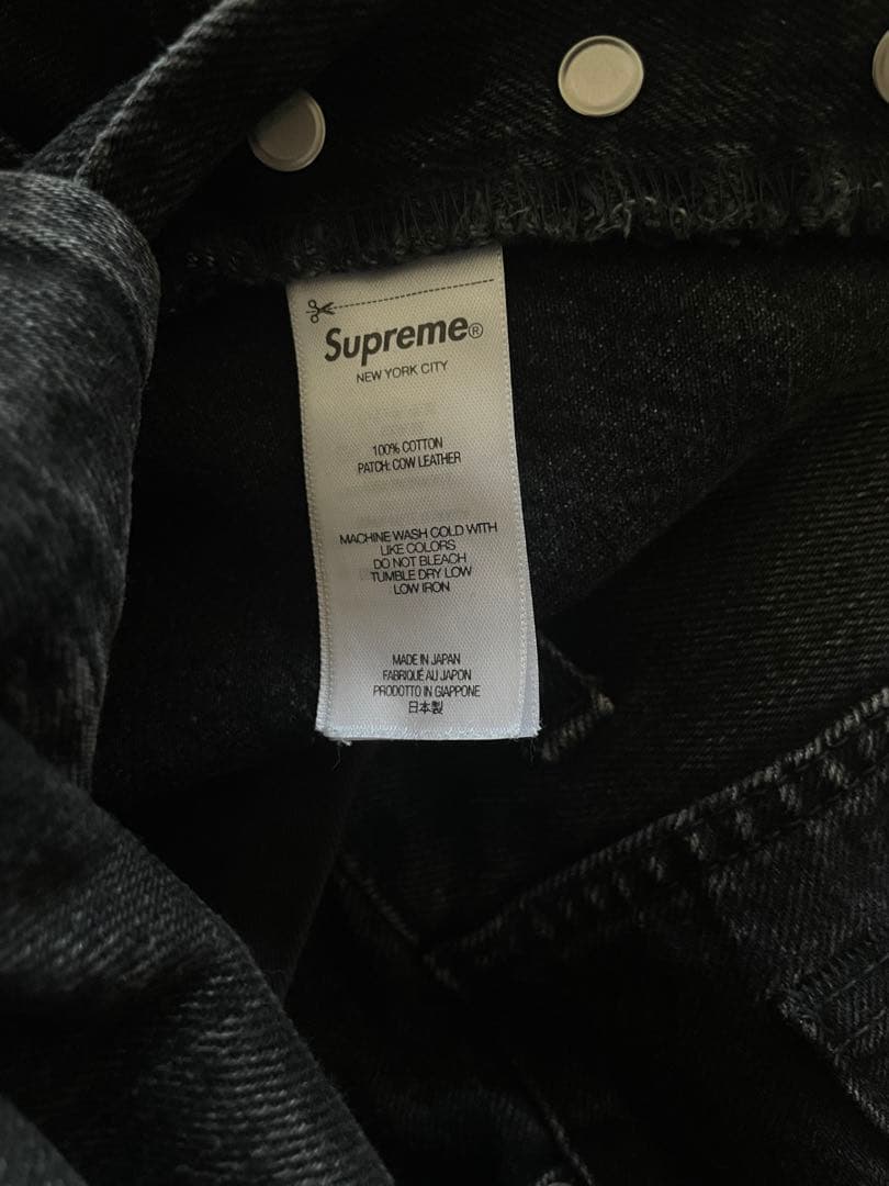 Supreme ブラックデニム