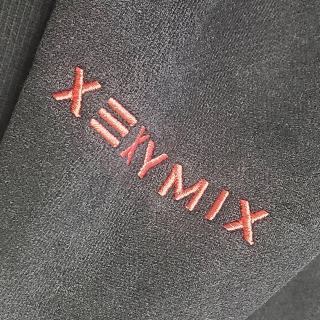 xexymix 裏起毛ナッピングフード付きジップアップ パーカー F 羽織 黒