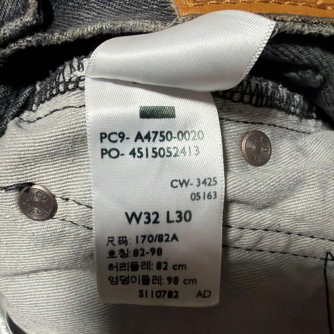 リーバイス 578 baggy W32 L30 ブラック フェード バギー