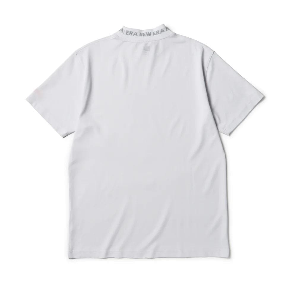 NEWERA GOLF 半袖 モックネックシャツ　鹿の子 ホワイト　XXLサイズ