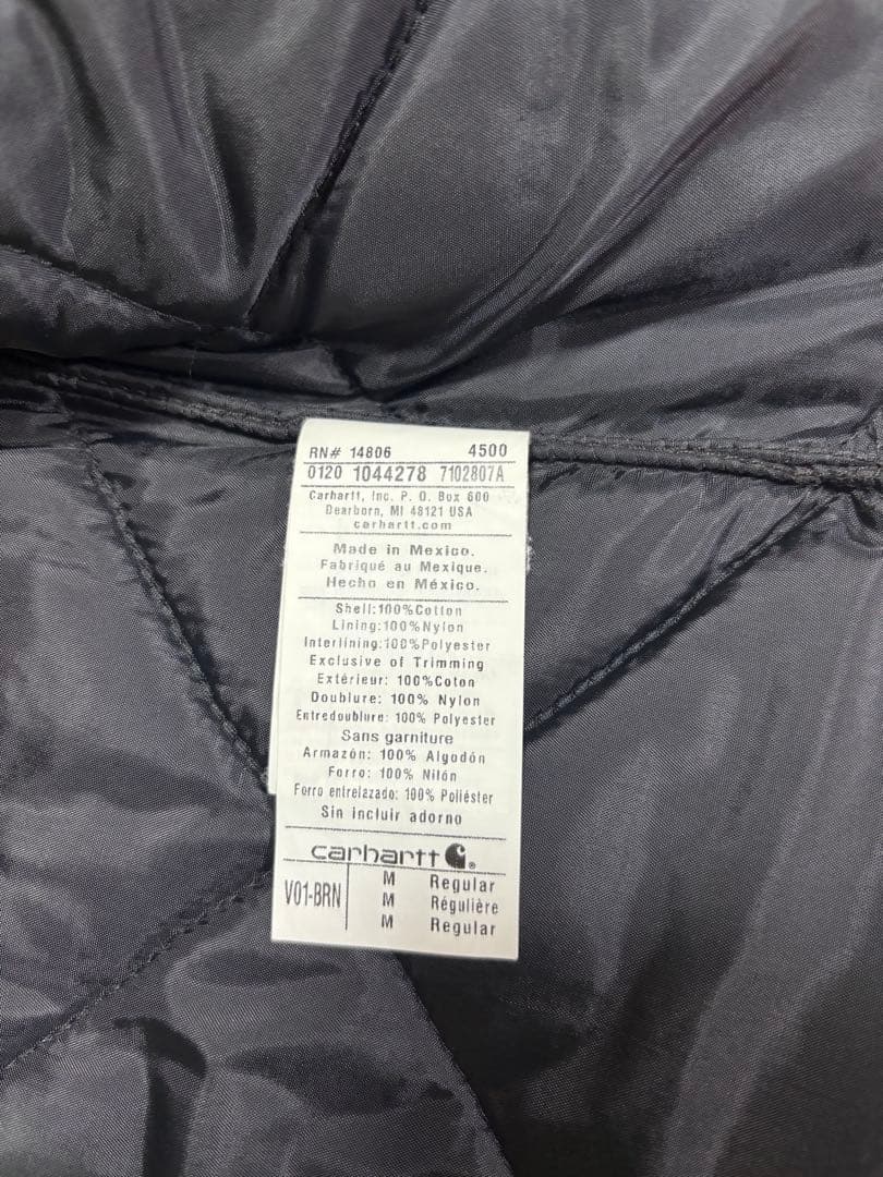 Carhartt カーハート ダックベスト キルティング M