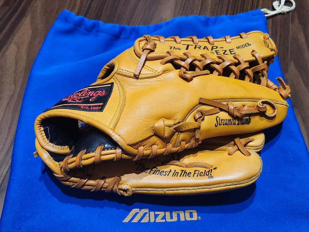 Rawlings 外野手用グローブ Trap‑Eze 年代物
