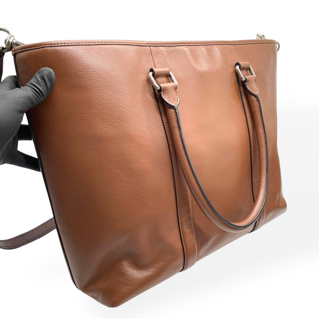 極美品 COACH コーチ メトロポリタン 2way トートバッグ ビジネス