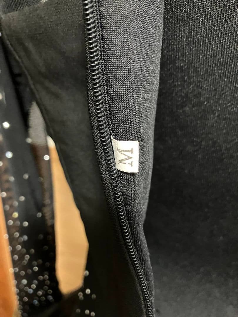 社交ダンス　美品　ラテンドレス　黒　Mサイズ
