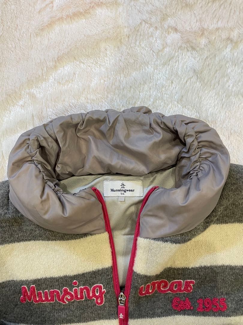 Munsingwear マンシングウェア ダウンニット　ダウンセーターフルジップ