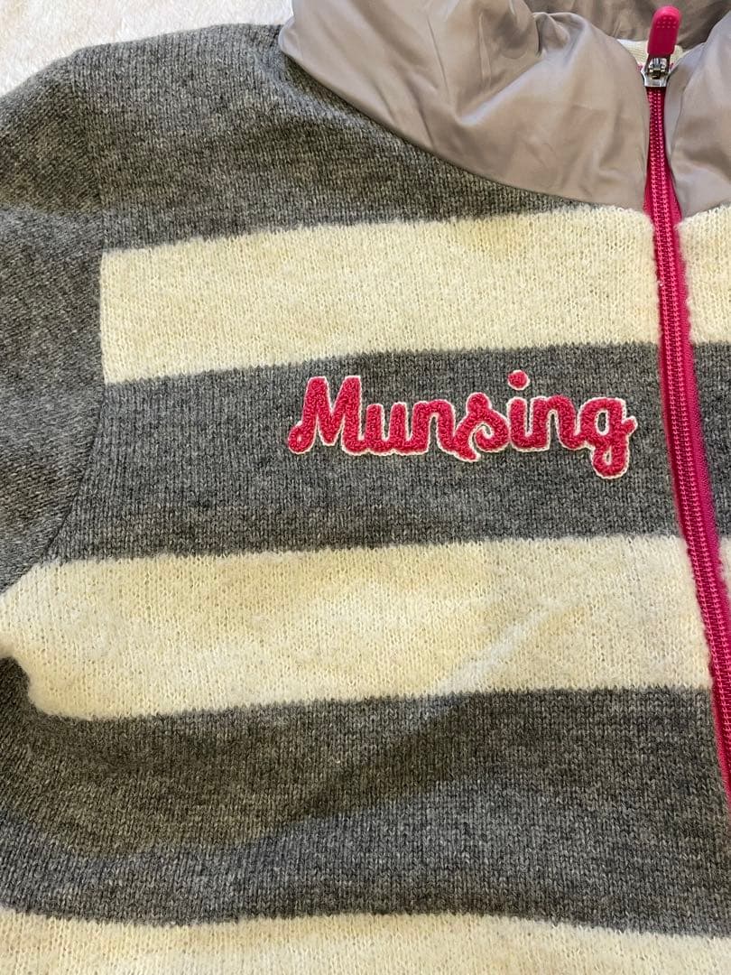 Munsingwear マンシングウェア ダウンニット　ダウンセーターフルジップ