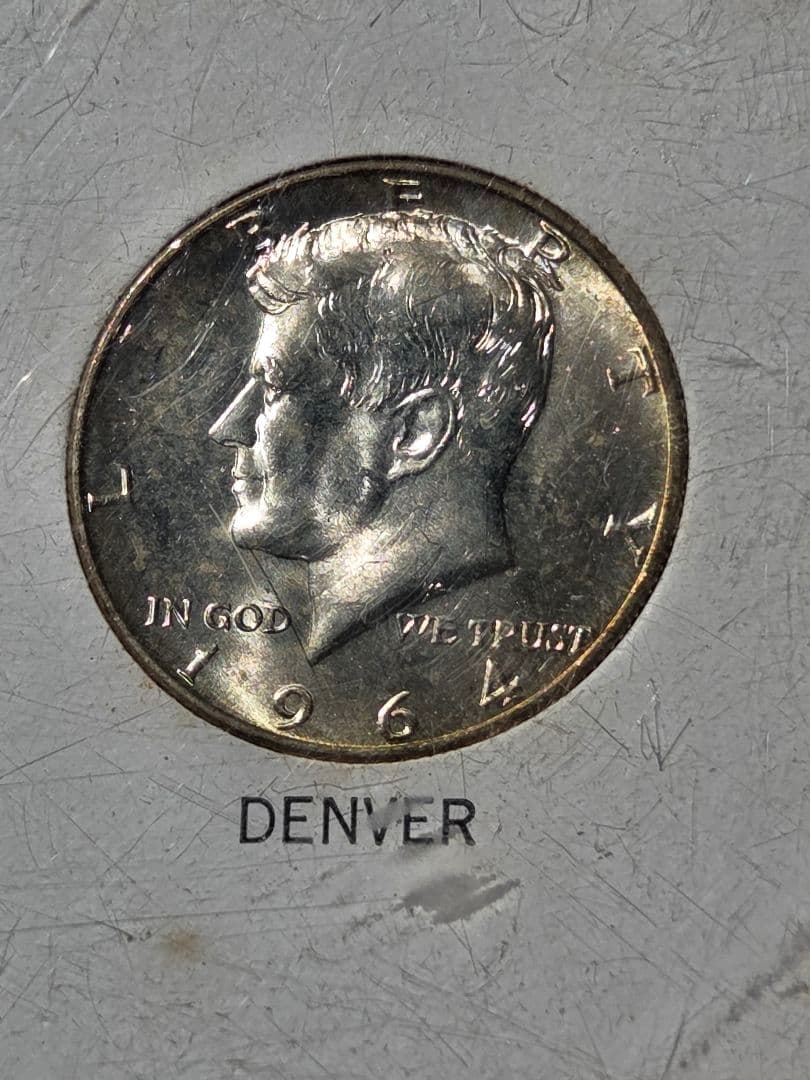 (セット)アメリカ合衆国　ケネディ大統領　ハーフダラー銀貨 1964
