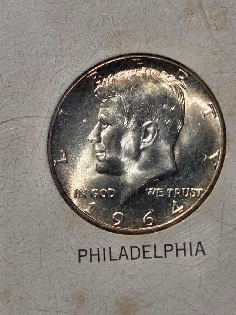 (セット)アメリカ合衆国　ケネディ大統領　ハーフダラー銀貨 1964
