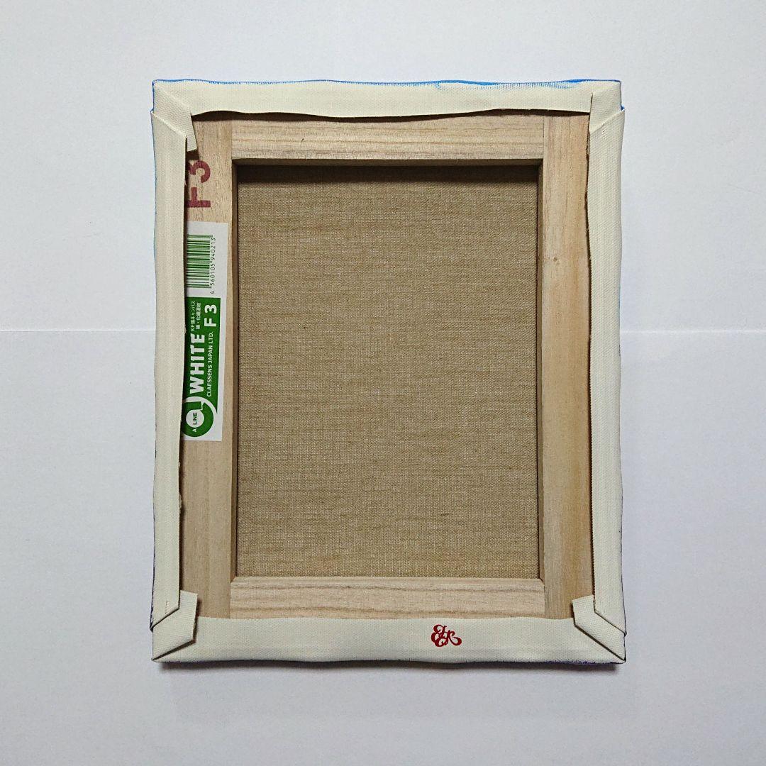 【ラベンダー】アクリル画 F3 風景画 絵画