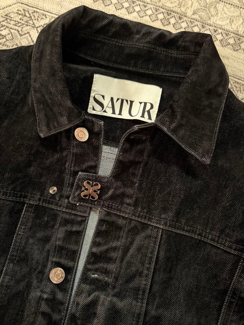 【最終値下げ】韓国ブランド【SATUR】聖水購入 デニムセットアップ ブラック
