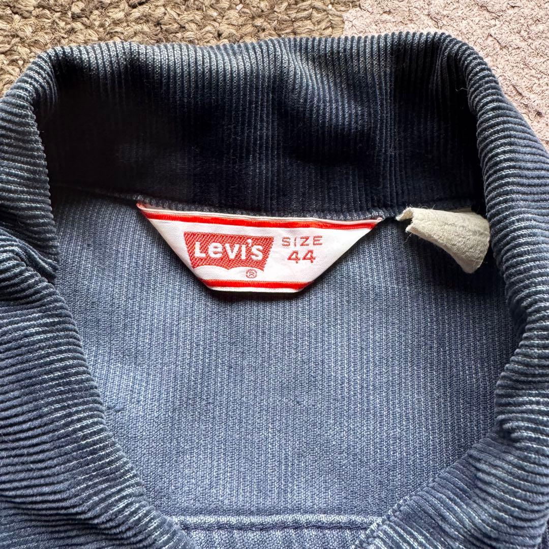 【希少サイズ】levis 70505 コーデュロイ 44 ネイビー 70s