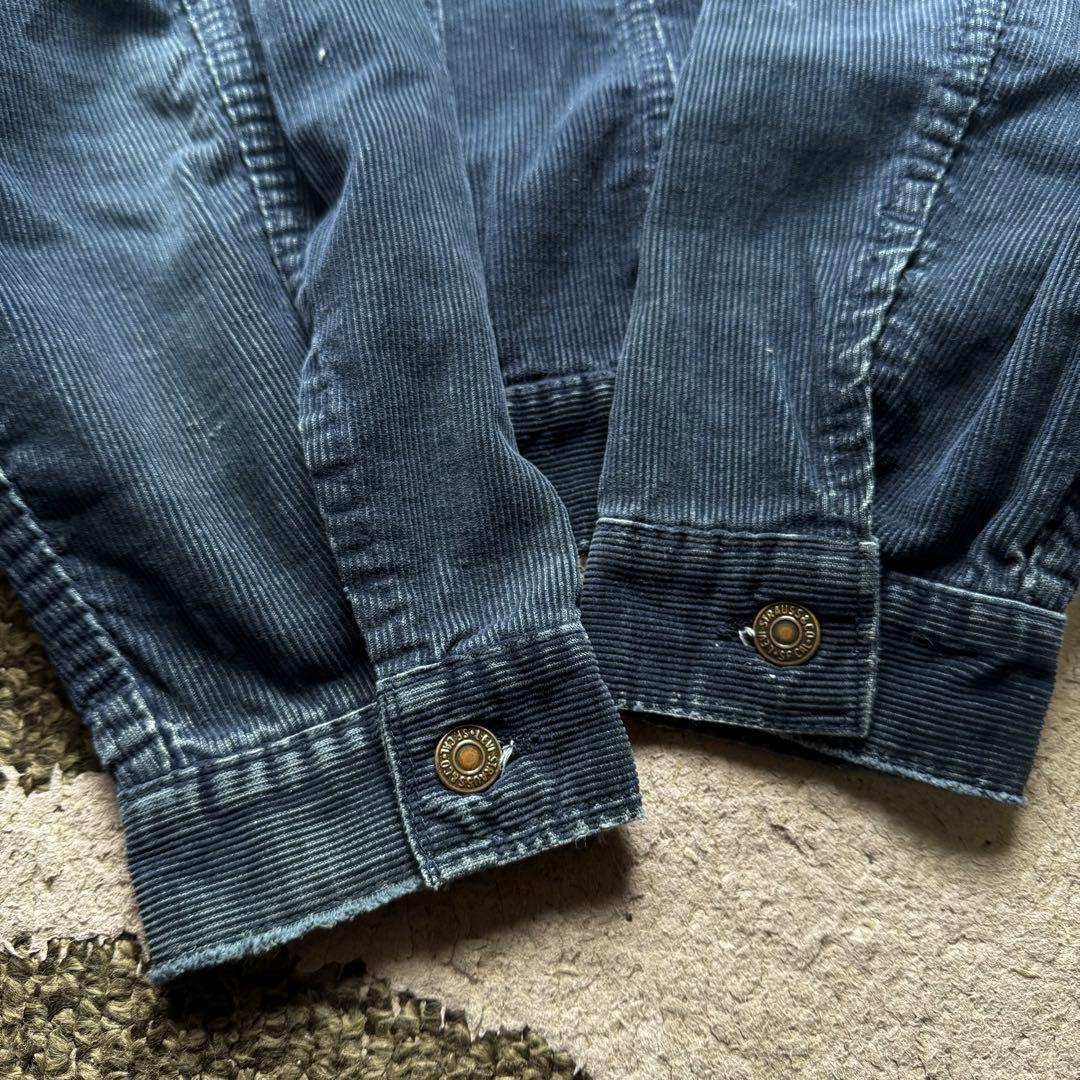 【希少サイズ】levis 70505 コーデュロイ 44 ネイビー 70s