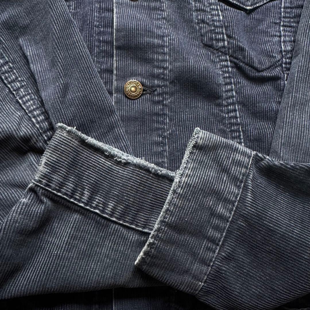 【希少サイズ】levis 70505 コーデュロイ 44 ネイビー 70s