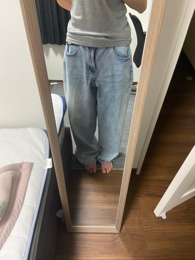 PRO CLUB ワイドレッグデニムパンツ