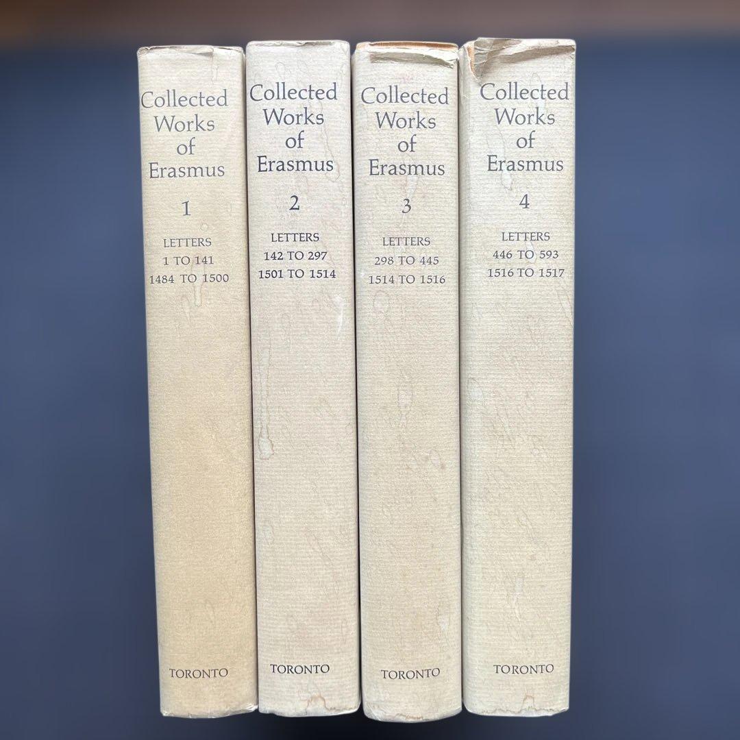 【英語本】　エラスムスの往復書簡 全４巻