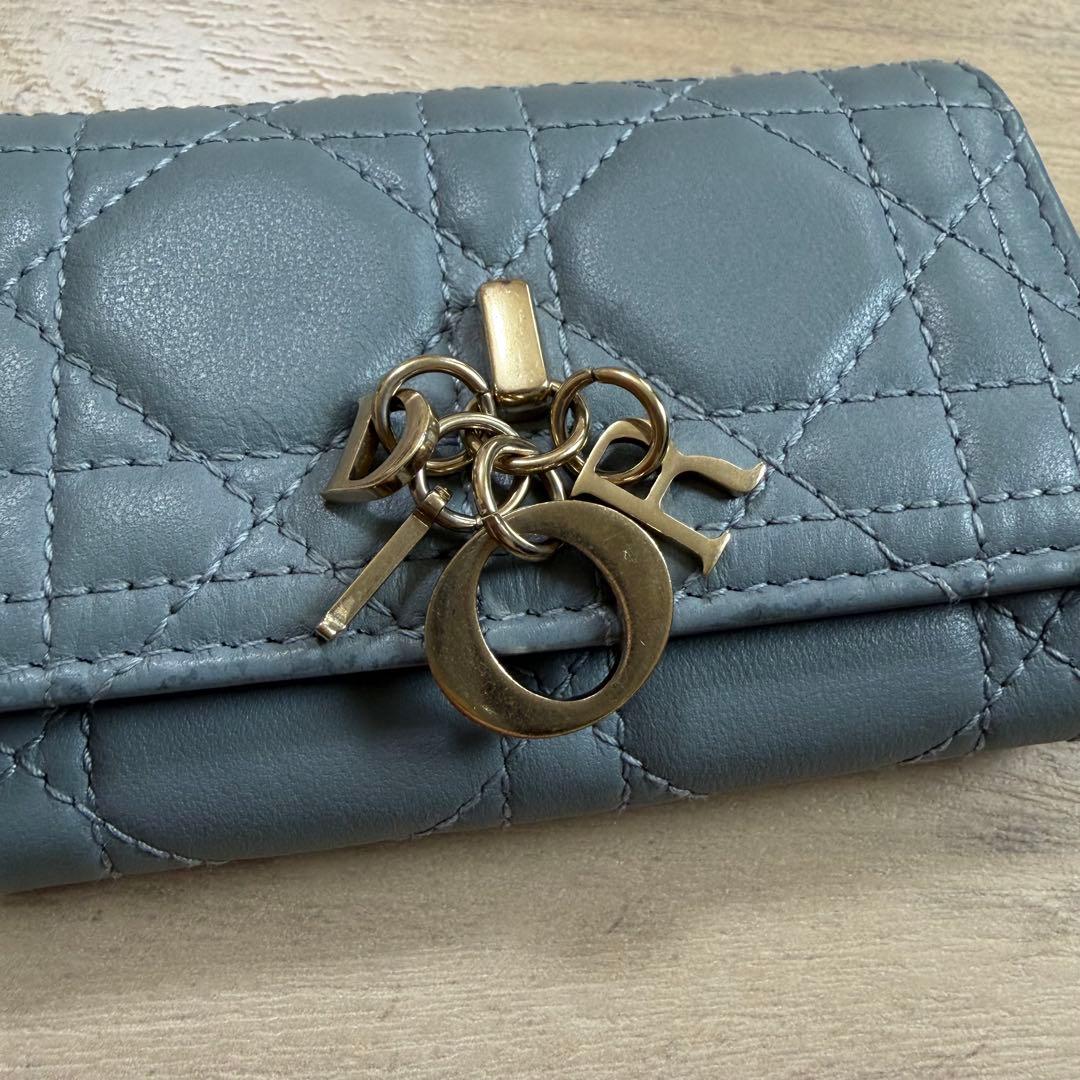 Dior ディオール キーケース カナージュラムスキン
