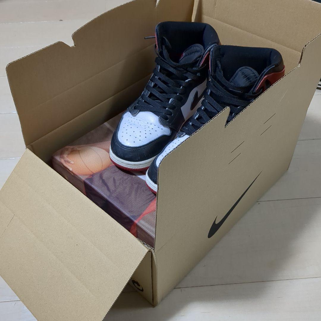 Nike Jordan 1 Retro High OG つま黒25cm箱付き