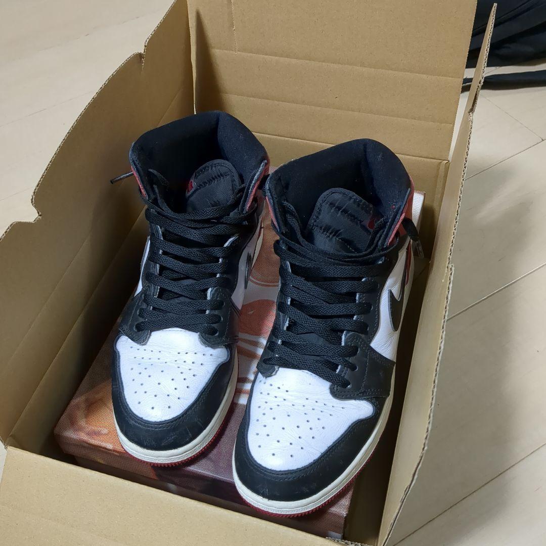 Nike Jordan 1 Retro High OG つま黒25cm箱付き
