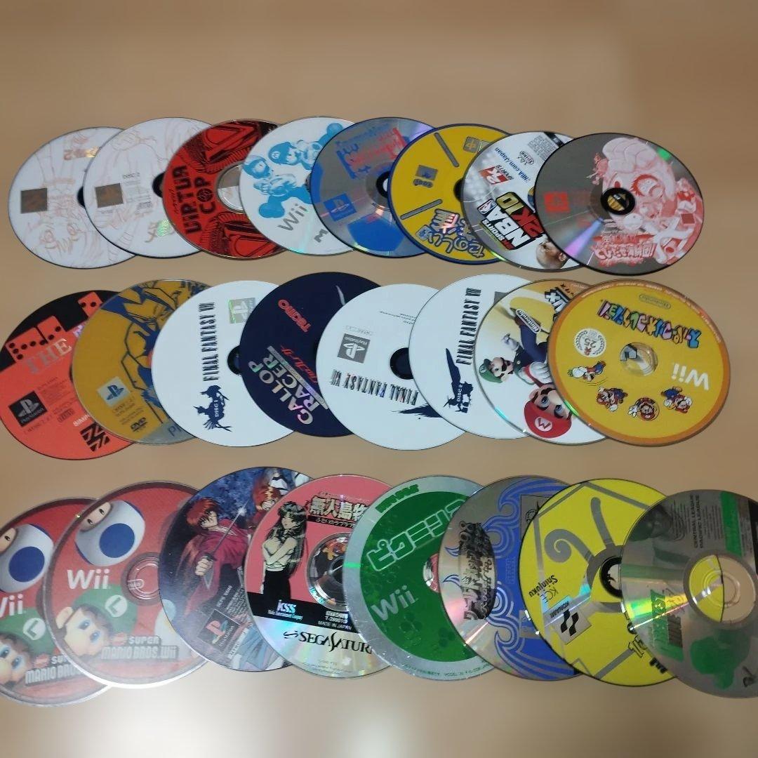 ゲームディスク等　106枚　まとめ売り　大量　ps ss wii gc dvd