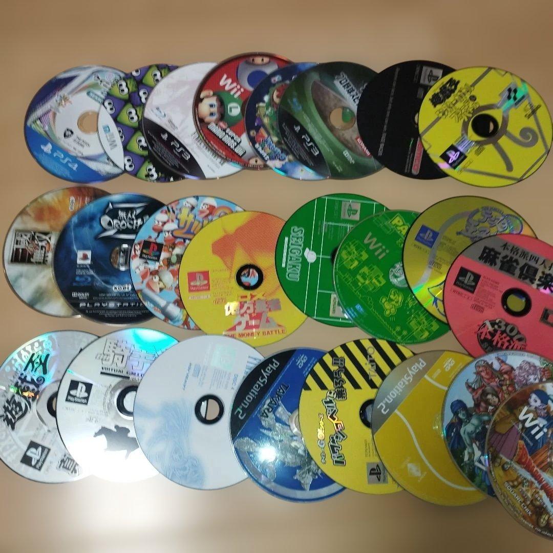 ゲームディスク等　106枚　まとめ売り　大量　ps ss wii gc dvd