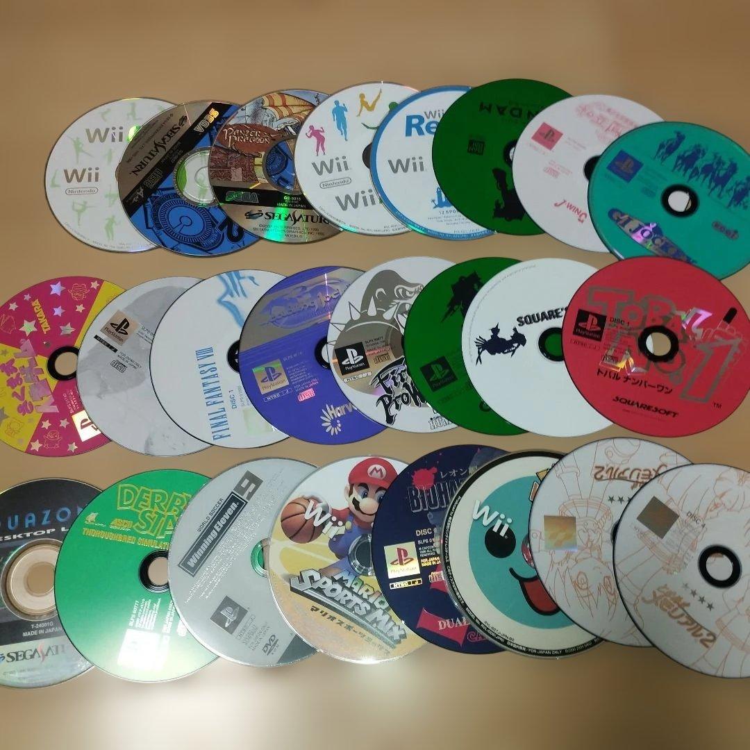 ゲームディスク等　106枚　まとめ売り　大量　ps ss wii gc dvd