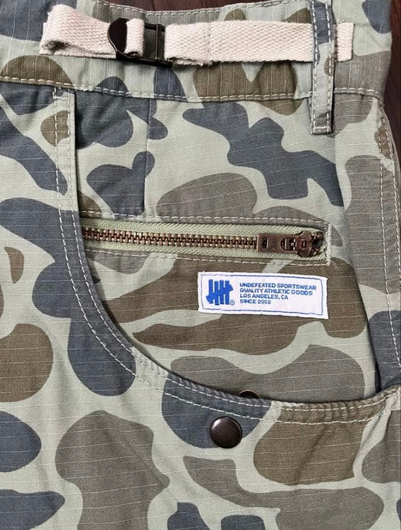 UNDEFEATED カモフラ カーゴパンツ ape ワークパンツ 32