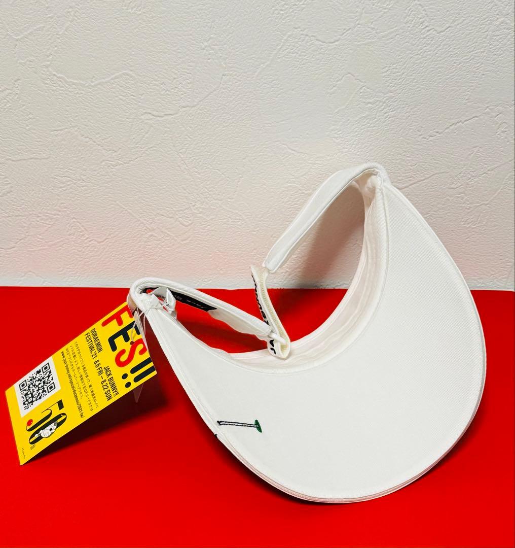 ☆新品☆ジャックバニー ドラえもん ドラミちゃん サンバイザー ゴルフ ホワイト