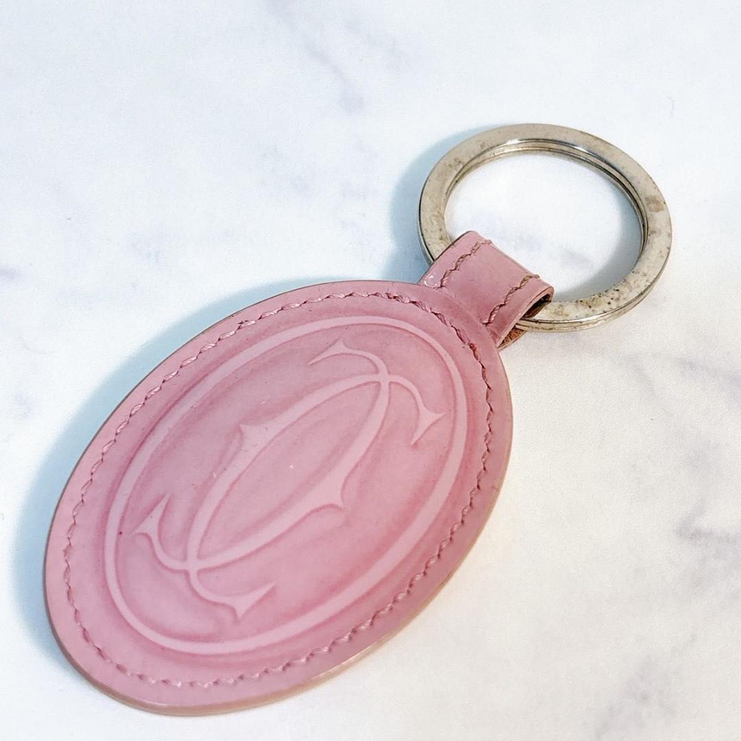 Cartier ディアボロ ドゥ ボールペン キーホルダー ベビーピンク