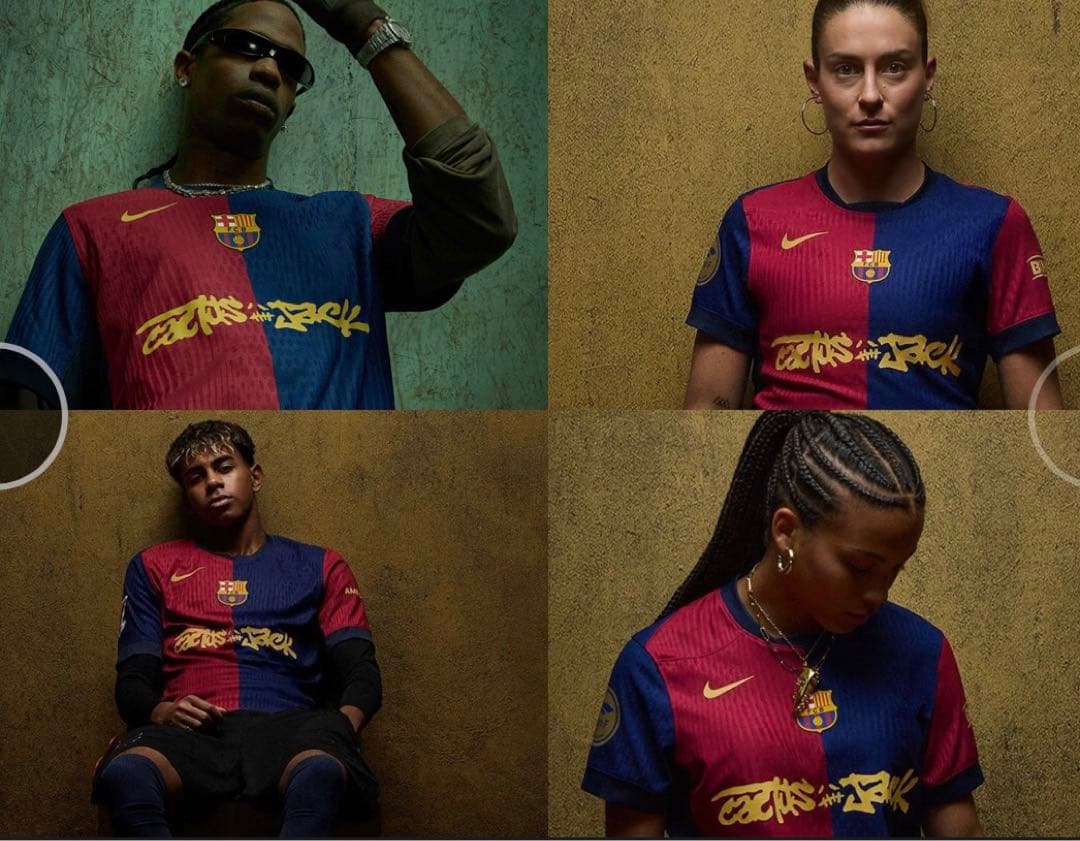 バルセロナ24/25 ヤマル クラシコ限定 トラビススコットコラボ 選手仕様