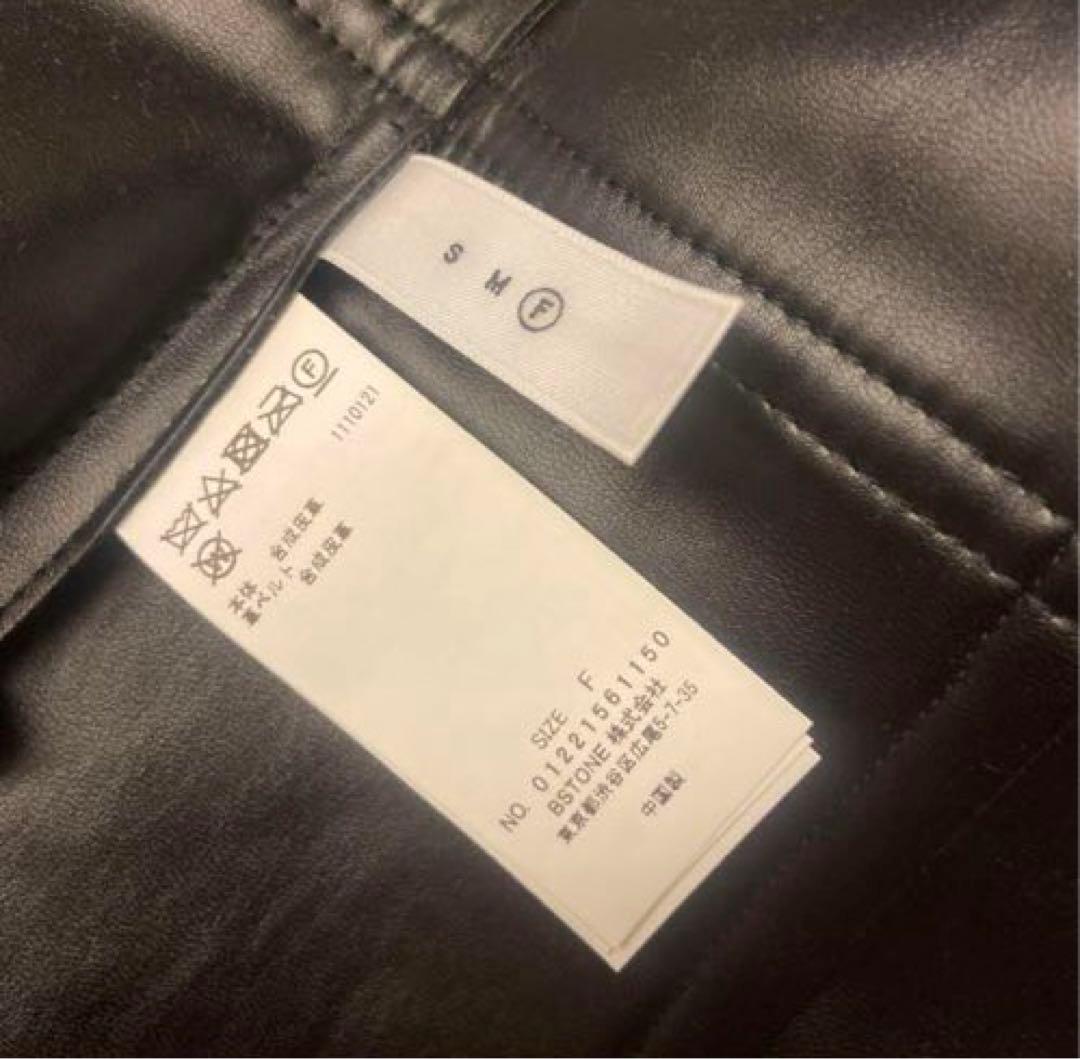 トップス DEFORMATION FAKE LEATHER VEST