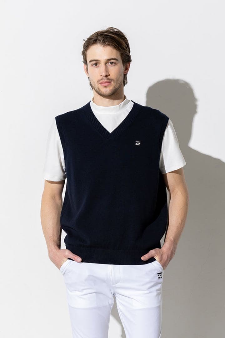 【新品】FIDES GOLFV NECK KNIT VEST ニットベスト