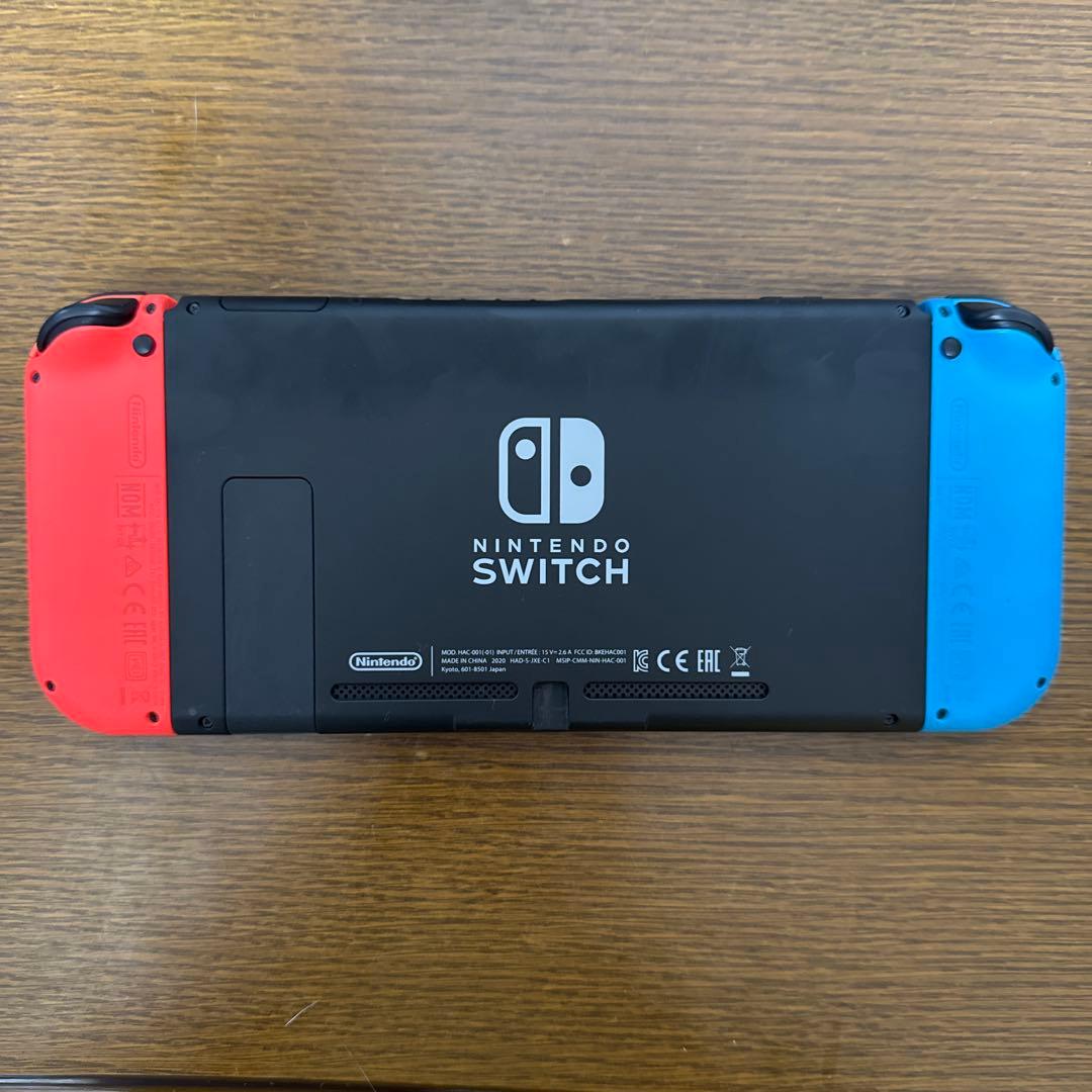 Nintendo Switch 青/赤 本体　バッテリー強化版　おまけ付き