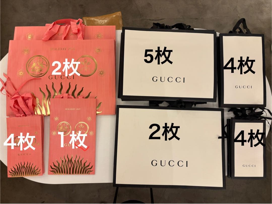 GUCCI ショップ袋 空箱　計30点以上　※引き取り限定(東京都台東区)