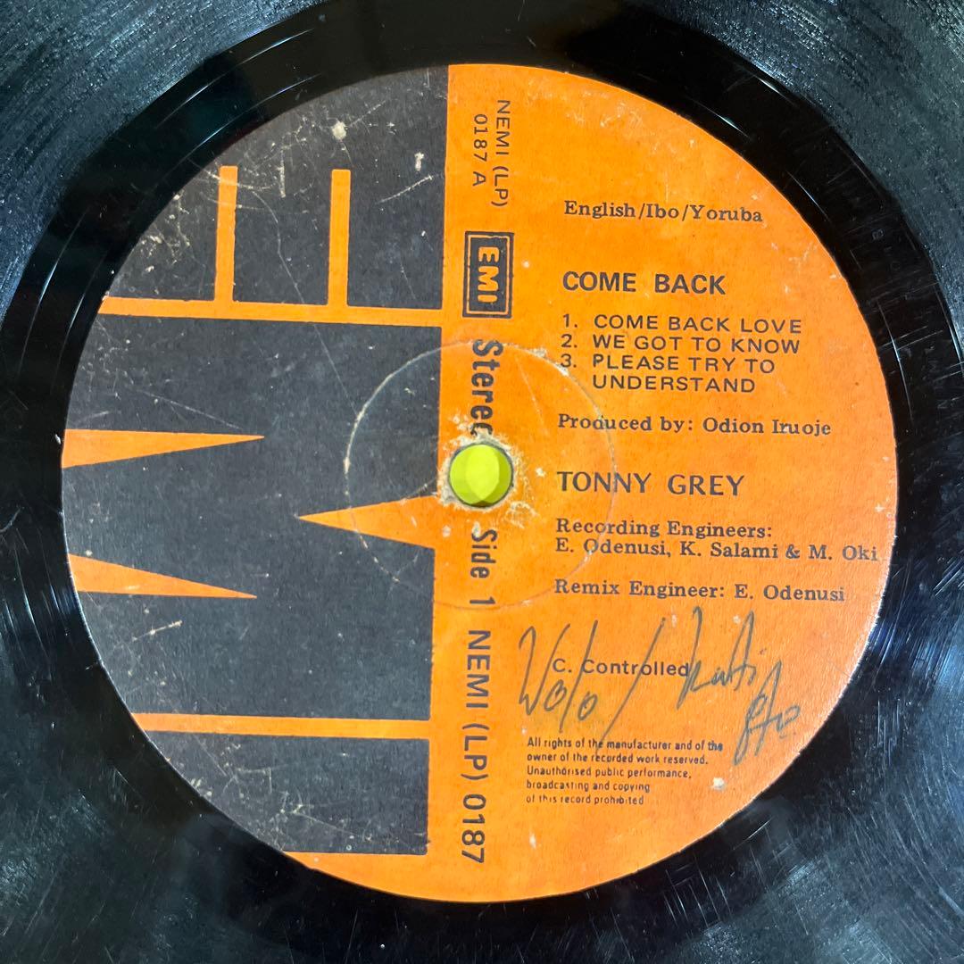 Tony Grey / Super 7 – Come Back アフログルーヴ