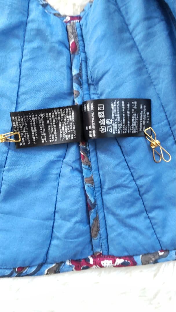 【完売品】mizuiro ind インディアンプリントキルトベストFサイズ