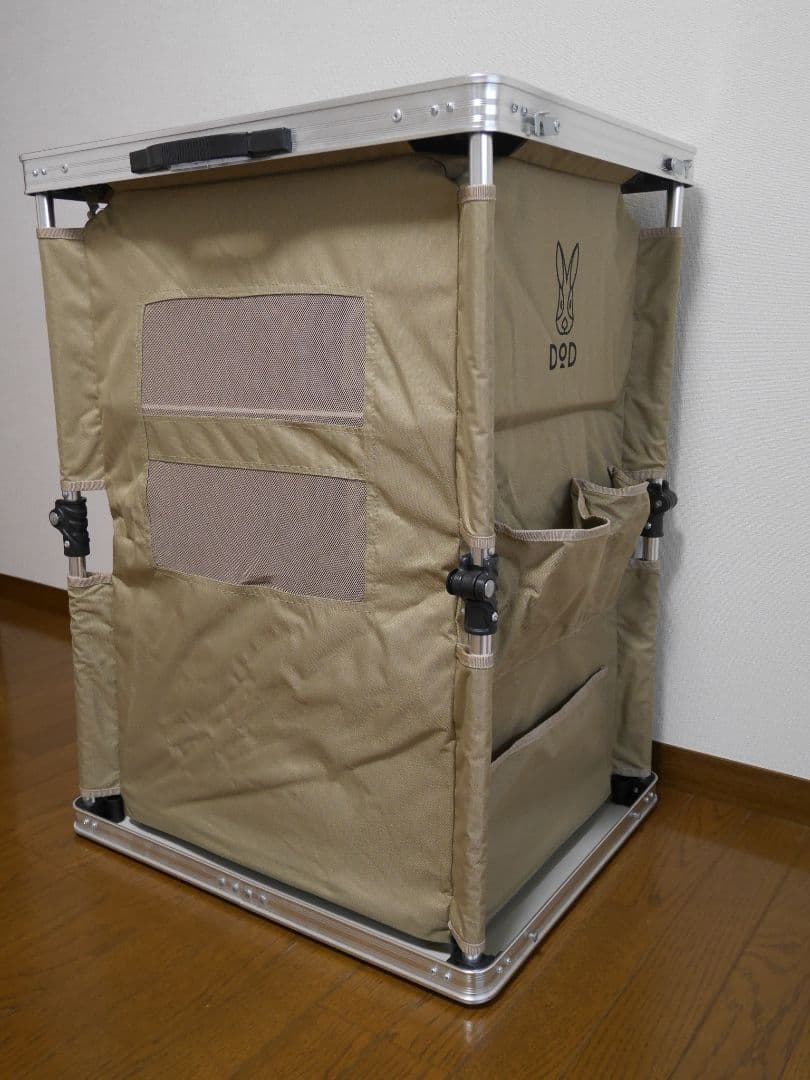 DOD マルチキッチンテーブル 収納棚付き