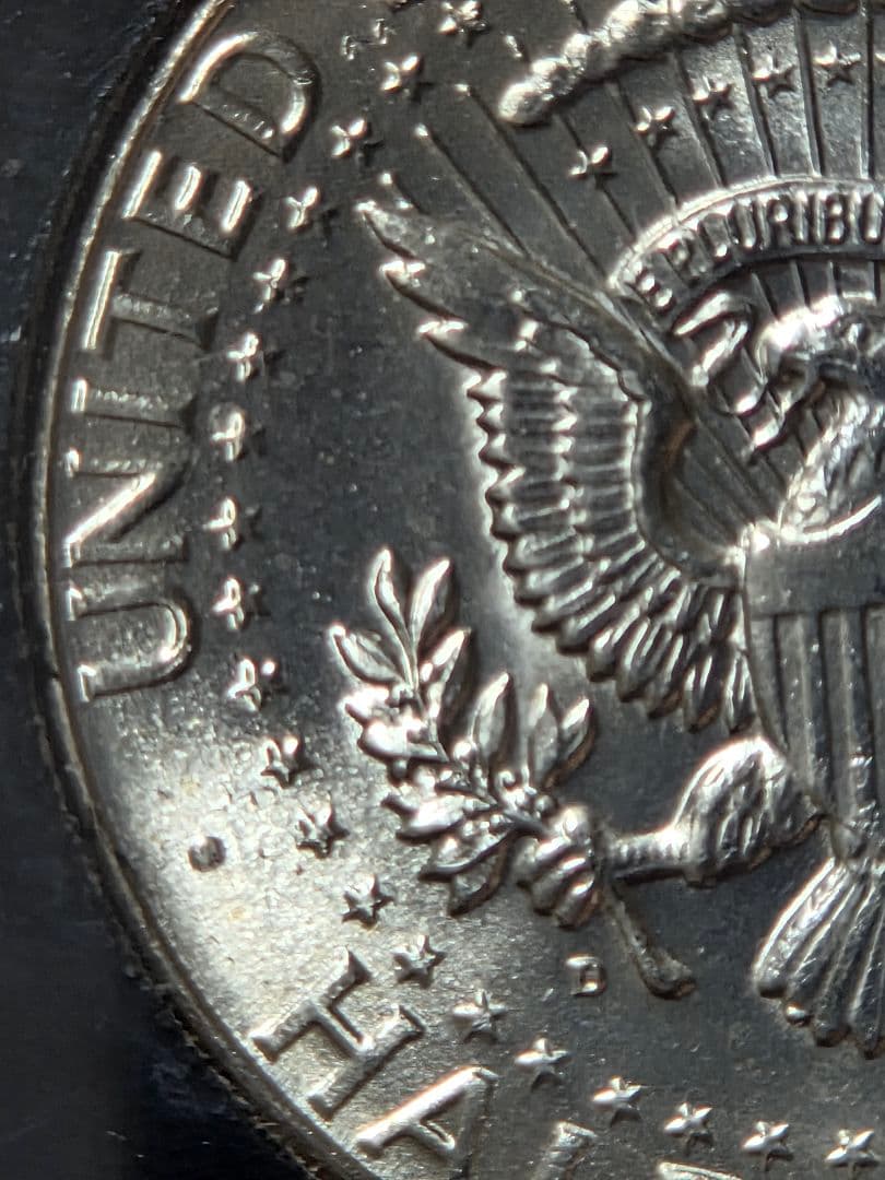 アメリカ合衆国　ケネディ大統領　ハーフダラー銀貨　1964 D　No.2