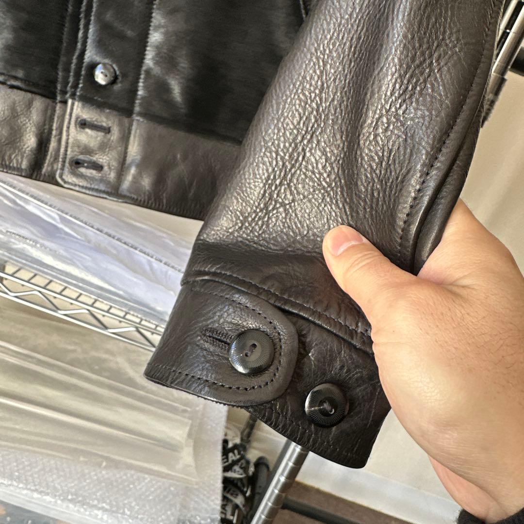 COSSACKレザージャケット縮みシボホースハイド アインシュタインモデル