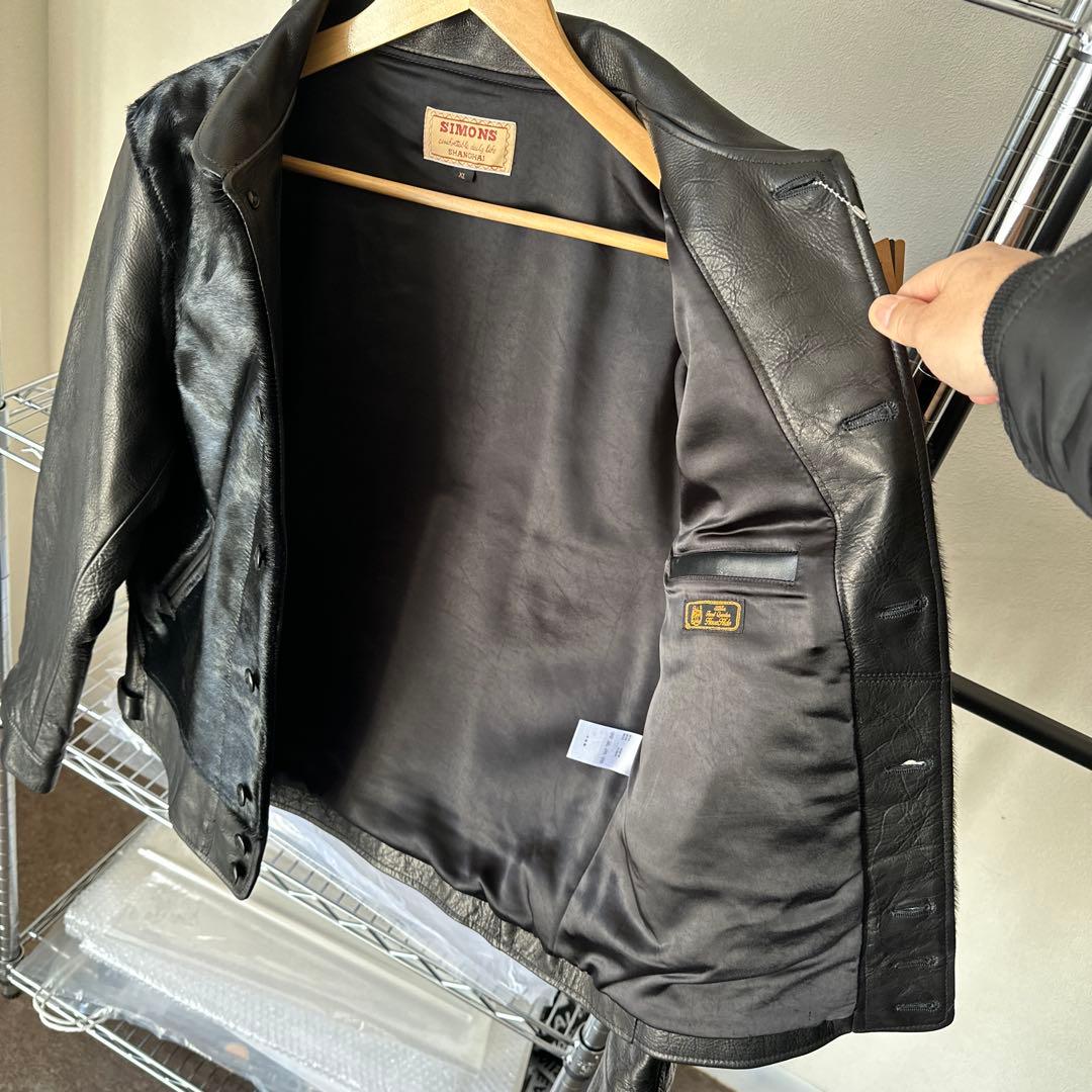 COSSACKレザージャケット縮みシボホースハイド アインシュタインモデル