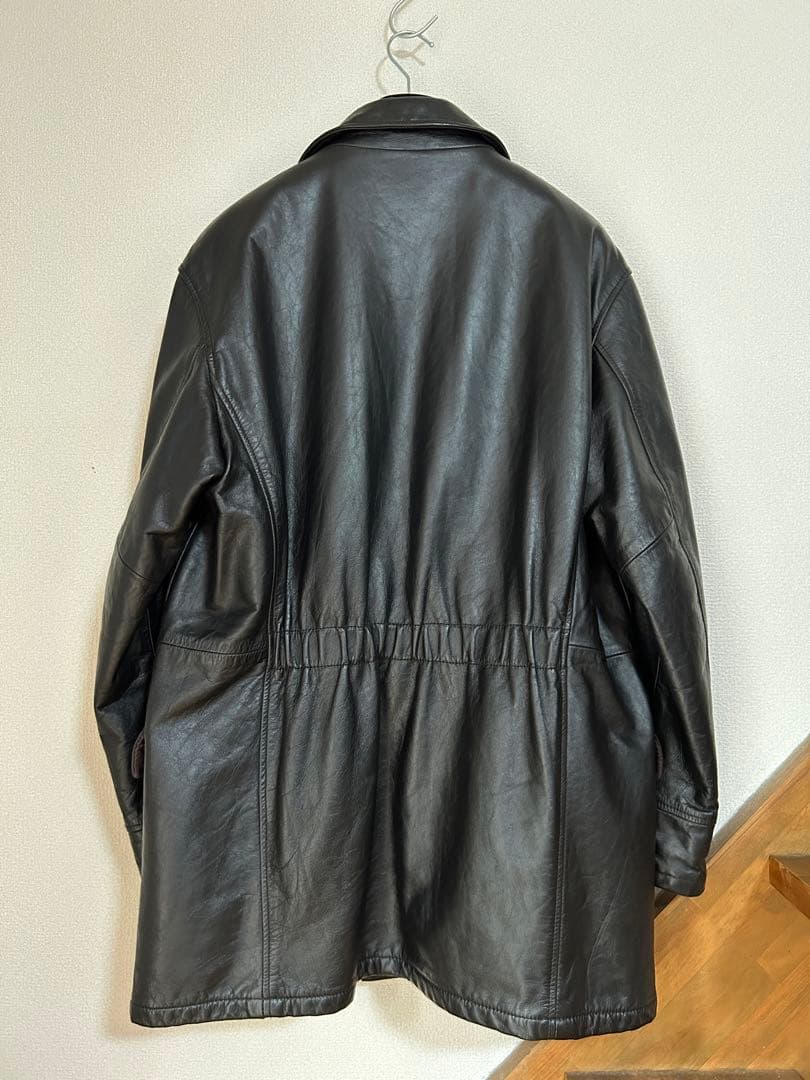 値下げ中！80's ARMANI JEANS leather half coat