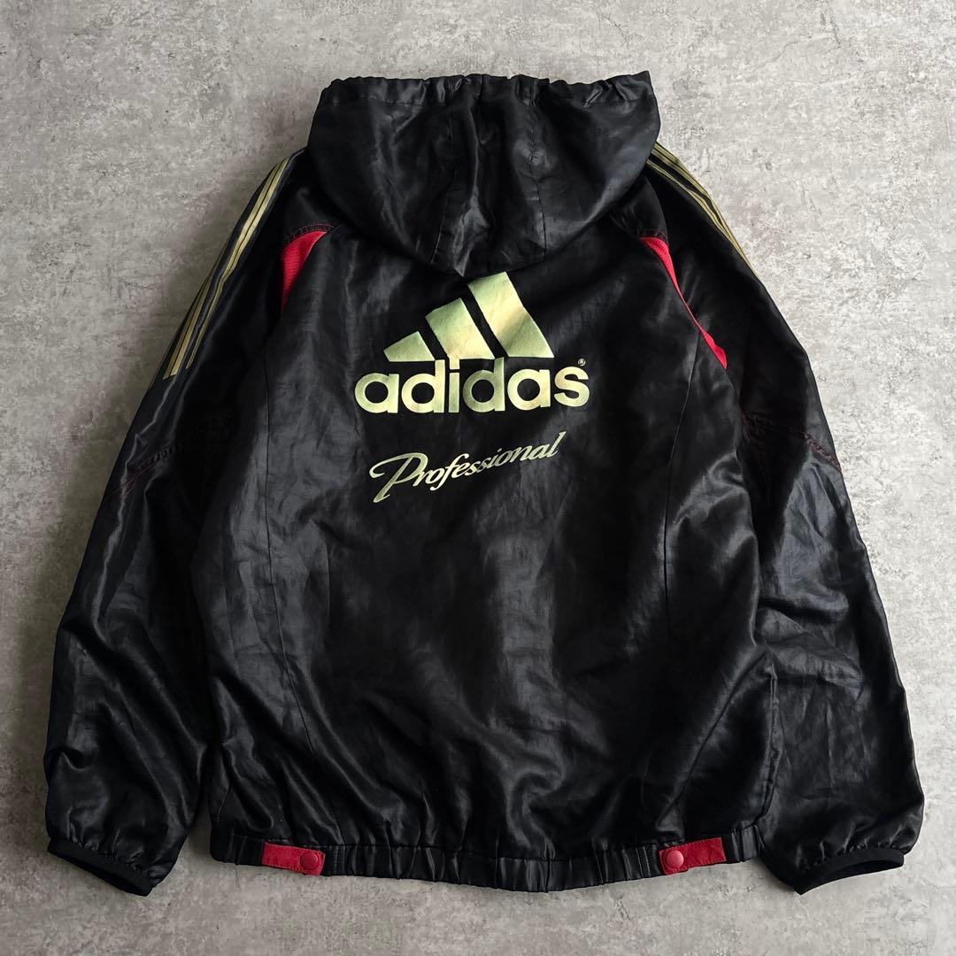 adidas professional ウィンドジャケット セットアップ 黒