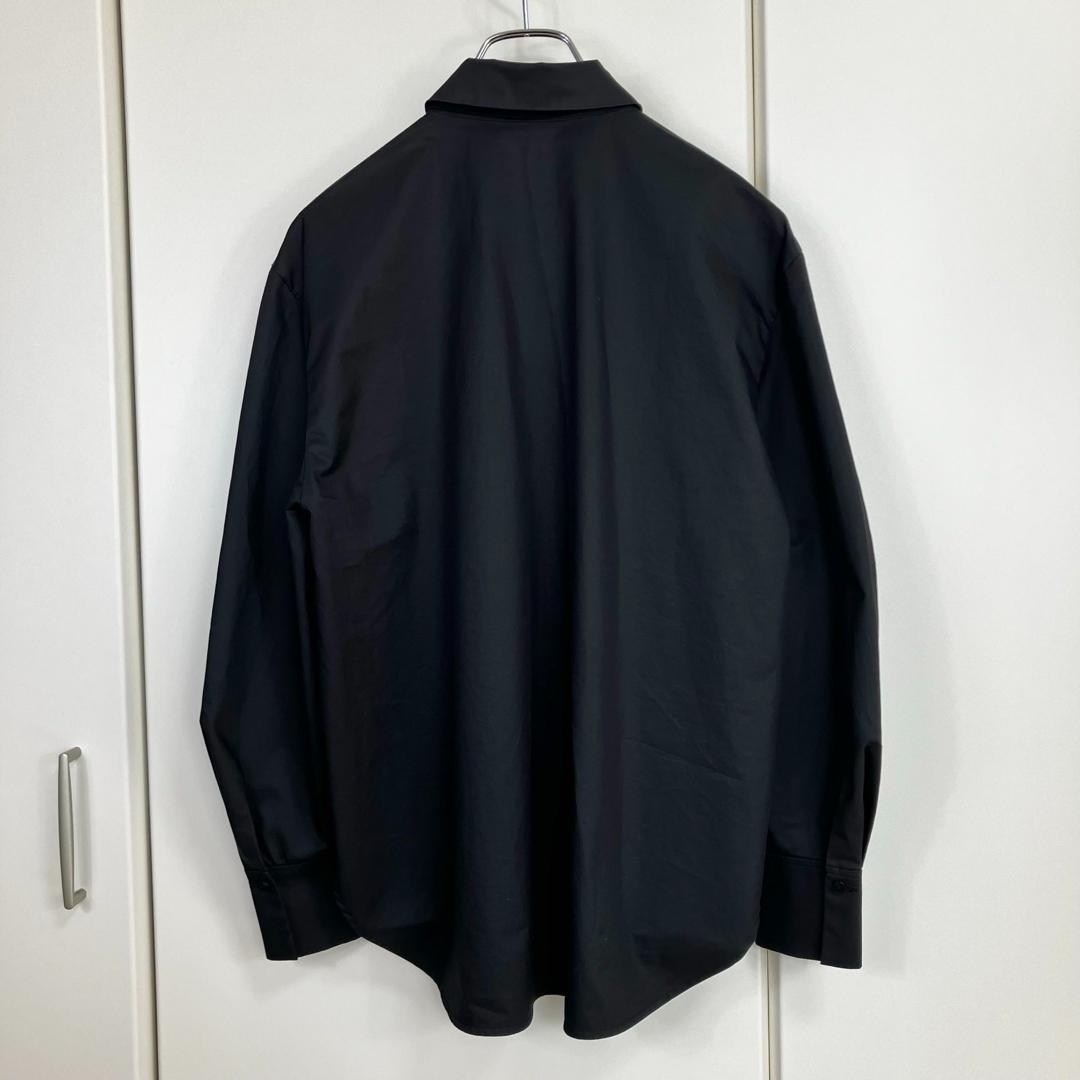 23AW ルルウィルビー タイ付シャツ ブラック サイズ2 ネクタイ