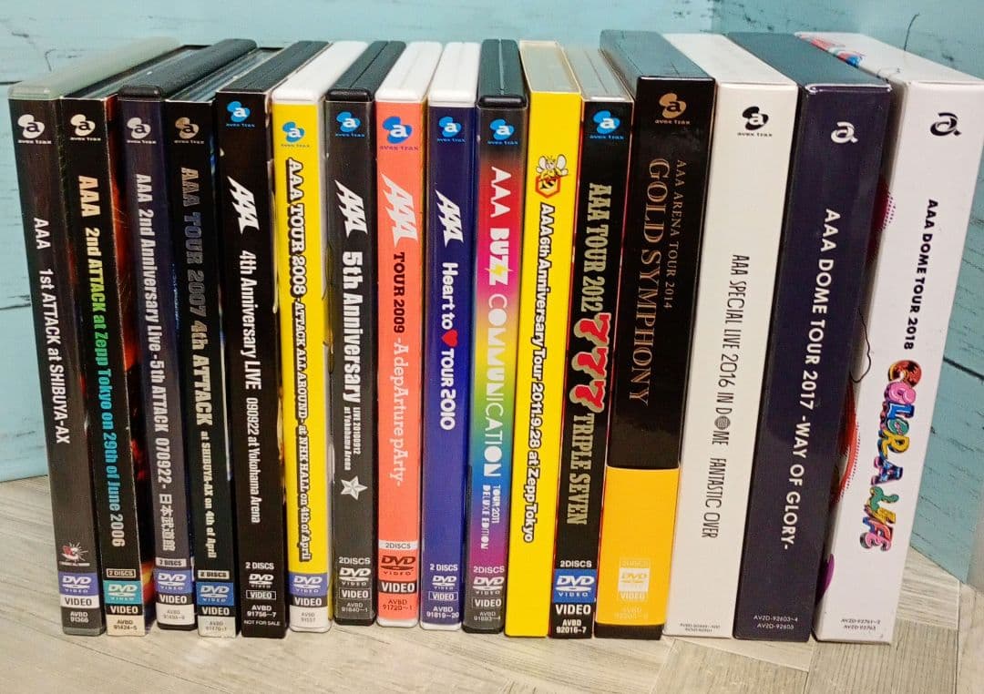 AAA ライブDVD LIVE TOUR 15巻セット まとめ売り